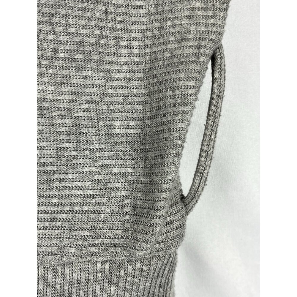Hypnotik Gray Ribbed Knit Dress Medium Sleeveless Casual Stretch - Picture 5 of 12